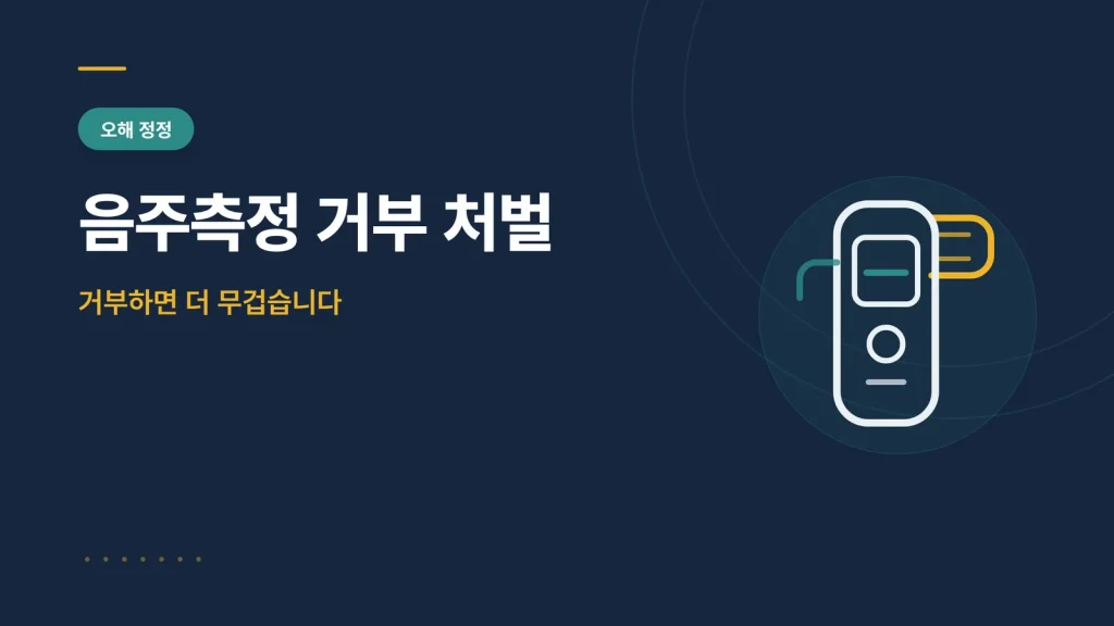 음주측정 거부 처벌 기준 썸네일